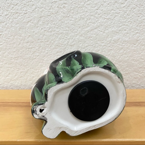 Vintage Ceramic Glazed Cat Piggy Coin Bank Musical Themed Design Violin Music - Picture 7 of 15